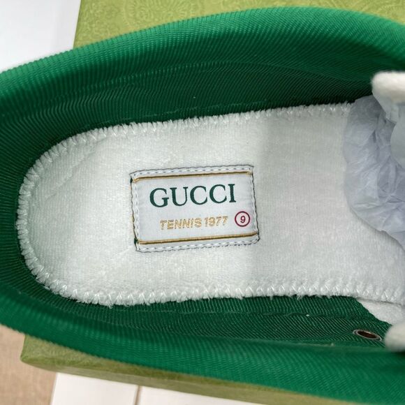 Men’s Gucci tennis 1977 low top mini GG sneakers size 9, made in Italy - Picture 5 of 6